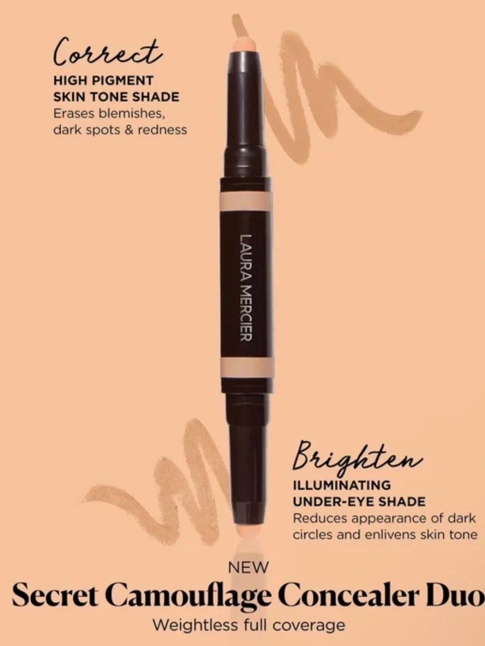 Laura Mercier Secret Camouflage Concealer Duo Stick Full Brightening Shade 1N